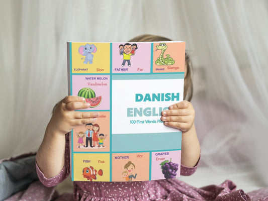 Danish Books for Children ( Danish English First 100 Words and Picture Book, Danish Alphabet Picture book)