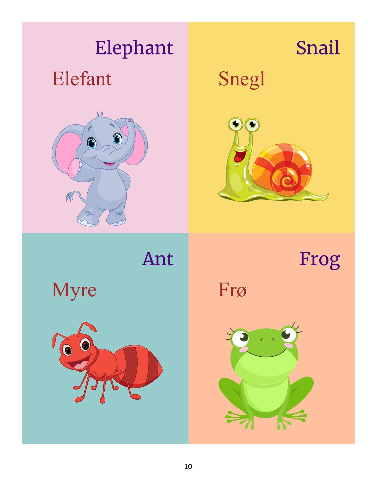 Danish Books for Children ( Danish English First 100 Words and Picture Book, Danish Alphabet Picture book)