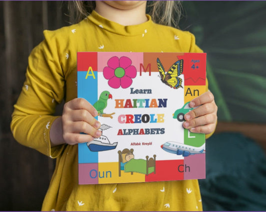 HAITIAN CREOLE Books for Children (  Creole Alphabet Picture Book, Creole Letter Tracing Book, Creole English 100 First words Picture Book)